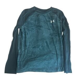Under Armour Teal Long-Sleeve Tee - Youth Medium (YMD)